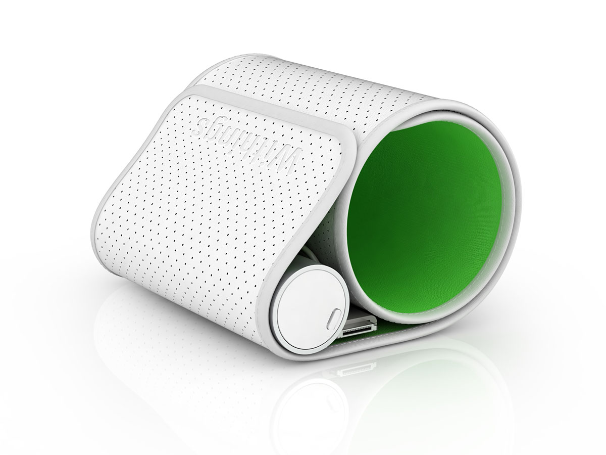 Withings Blood Pressure Monitor - die Manschette hat eine eigene Stromversorgung für ihren Motor. (Bild: Hersteller)