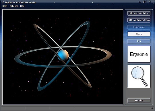 Datinf BQScan - Programmoberfläche (Bild: Datinf)