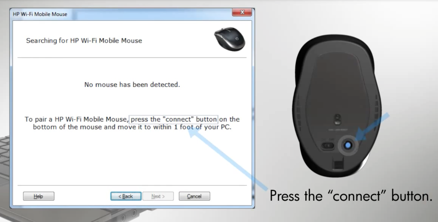 HP Wifi Mobile Mouse - Anbindung an den Rechner (Bild: HP)