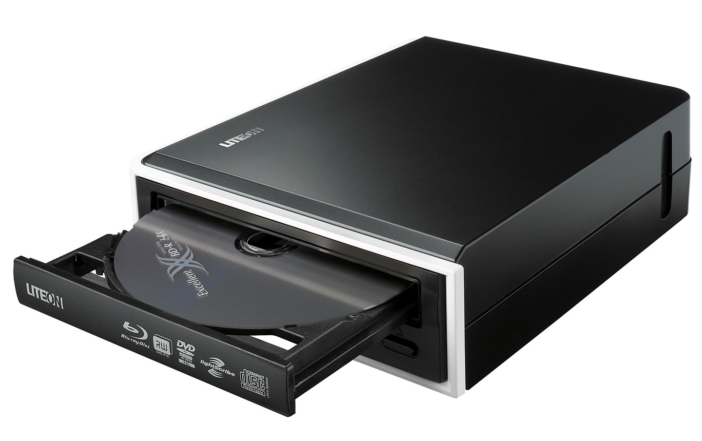 Lite-On eHBU212 - mit geöffneter Schublade (Bild: Lite-On)
