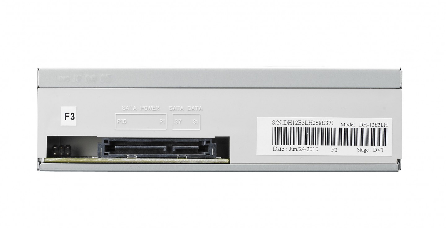 Lite-On iHES212 - Rückansicht mit SATA-Schnittstelle (Bild: Lite-On)