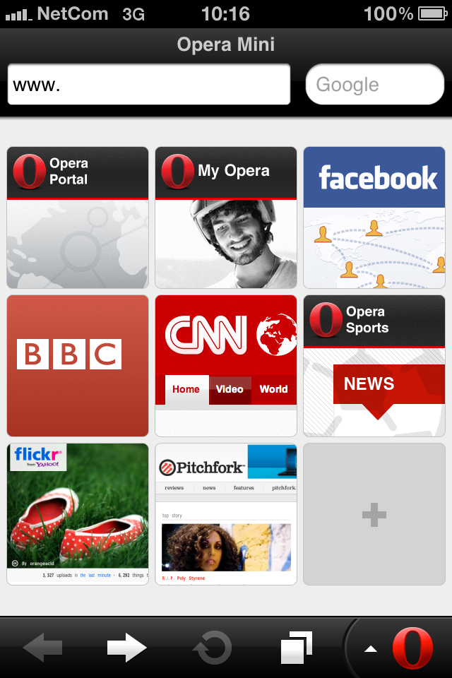 Opera Mini 6 auf dem iPhone