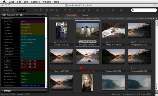 Phase One Media Pro - Metadatenbearbeitung (Bild: Phase One)