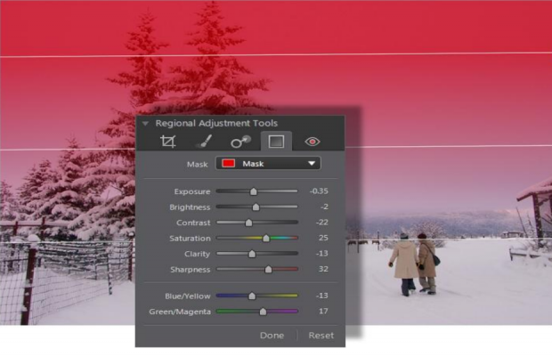 Photodirector 2011 - Verlaufsmaskenerstellung (Bild: Cyberlink)