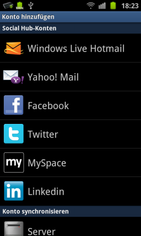 Das Galaxy S2 kann mit zahlreichen Social-Media-Networks ...