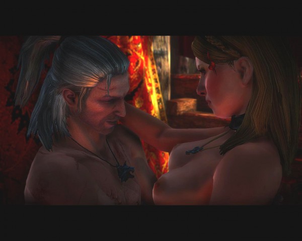 Geralt hat Sex in einem Bordell.