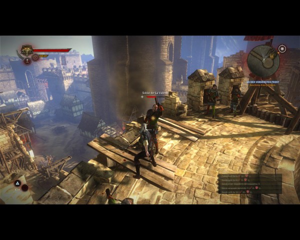 Kampf in einer belagerten Burg