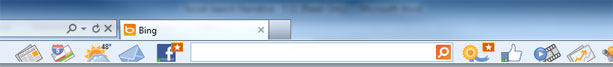 Bing Toolbar nun mit Like-Button von Facebook (Bild: Microsoft)