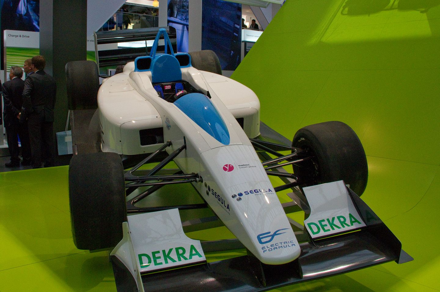 Der Rennwagen Formulec, hier auf der Hannover Messe, ist auch auf der Challenge Bibendum vertreten. (Foto: wp)