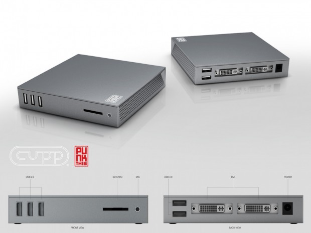 Punkthis Enclosure - ARM-basierter Desktoprechner (Bild: Cupp Computing)