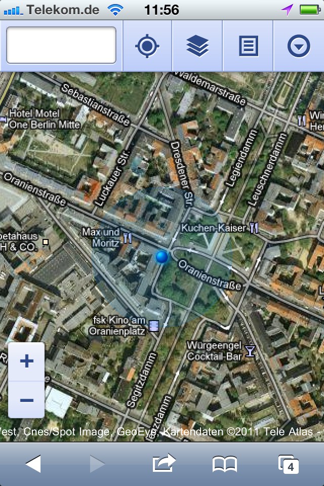 Google Maps als Web-App für Android und iOS (Bild: Golem.de)