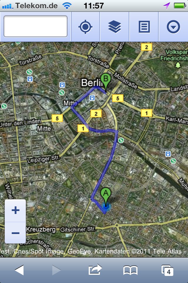 fahrrad touren bei google maps speichern