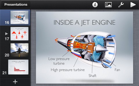 Keynote auf dem iPhone (Bild: Apple)