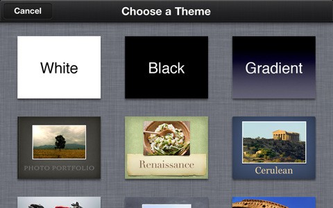 Keynote auf dem iPhone (Bild: Apple)