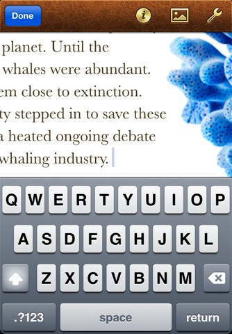 Pages  auf dem iPhone (Bild: Apple)