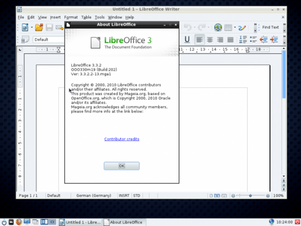 Für Büroanwendungen kann Libreoffice 3.3.2 genutzt werden.