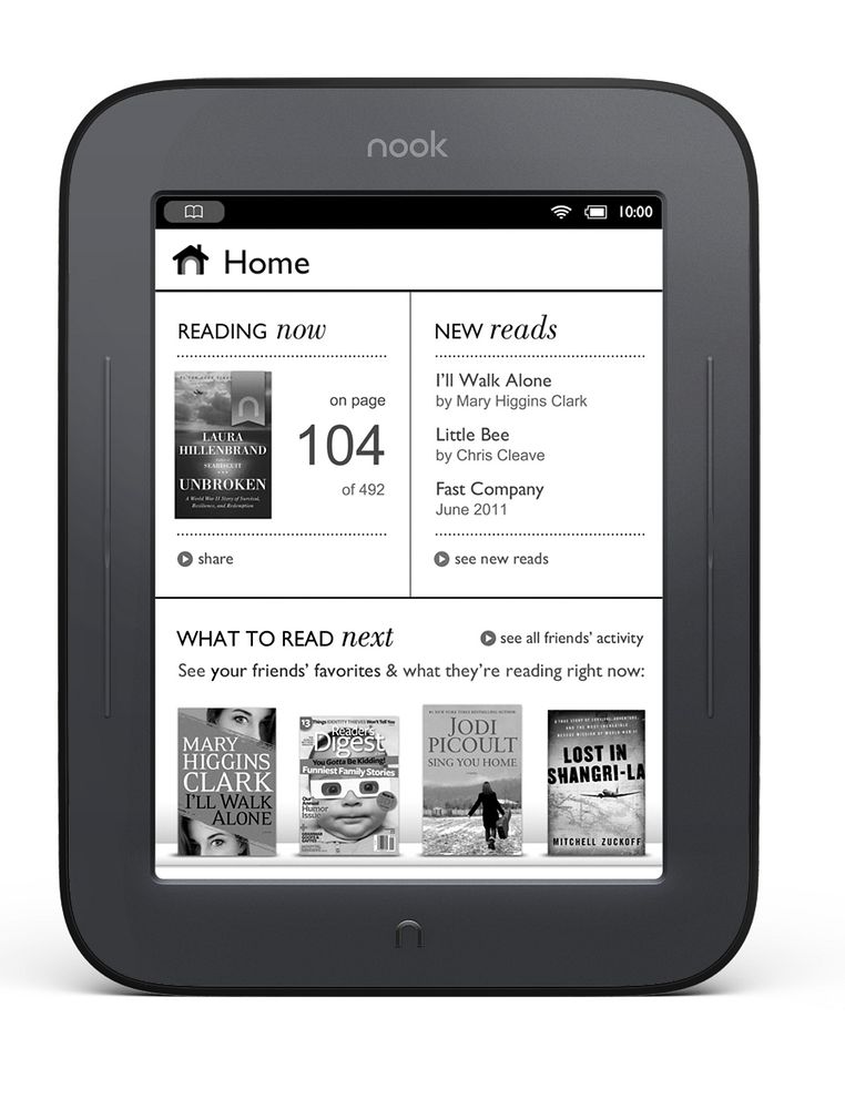 Nook Simple Touch Reader Barnes & Nobles neuer EBookReader mit