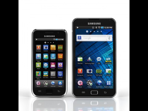 Samsung Galaxy S Wifi 4.0 (links) und 5.0 (rechts) (Bild: Hersteller)