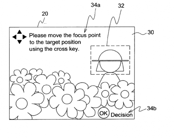 Endpunkt der Fokuseinstellung wird im Bildschirm festgelegt (US-Patentantrag 20110141334)