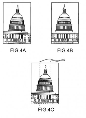 Apples Patentantrag 20110149094 zur Softwarekorrektur schräg aufgenommener Fotos (Bild: Apple/US-Patentamt)