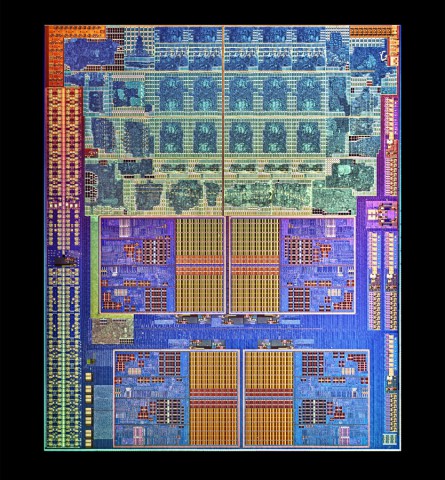 Das Die von Llano mit vier Kernen und einer Milliarde Transistoren
