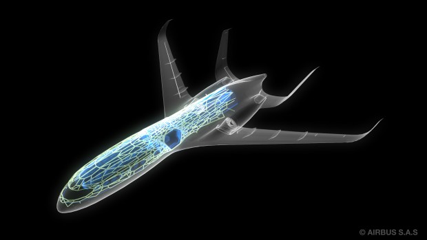Airbus Concept Cabin - Flugzeug der Zukunft mit bionischen Strukturelementen (Bild: Airbus)