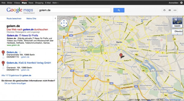Google Maps (Bild: Google)