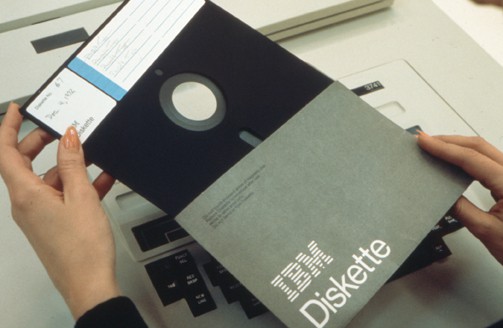 Die Floppy Disk, erfunden 1971 von IBM