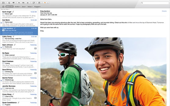 Mac OS X 10.7 alias Lion: Mail