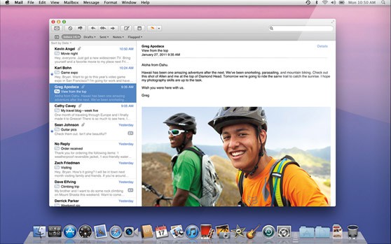 Mac OS X 10.7 alias Lion: Mail