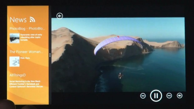Windows 8: Apps nebeneinander anordnen