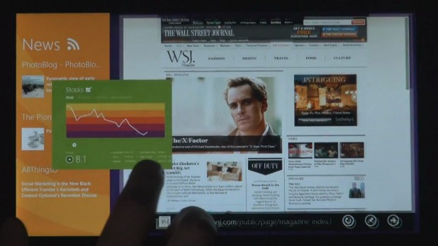 Windows 8: Applikationen wechseln durch Wischen von links