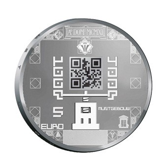 5-Euro-Jubiläumsmünze in Silber  - Rückseite (Bild: Niederländische Münzanstalt)