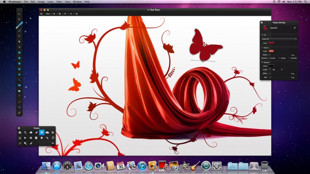 Pixelmator 2 - Vektorformen  (Bild: Pixelmator)
