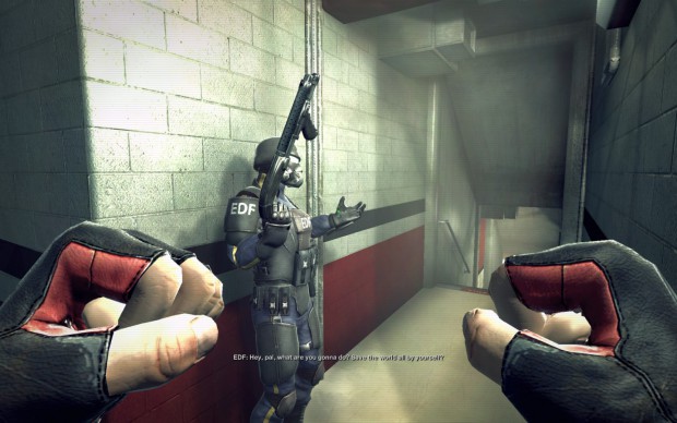 Es ist wieder an der Zeit, die Welt zu retten in Duke Nukem Forever - PC-Version (Bild: Golem.de).