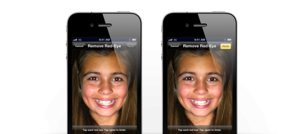iOS 5: rote Augen entfernen