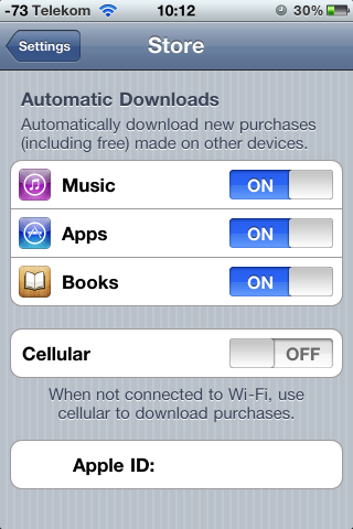 US-Konto mit automatischen Musikdownloads