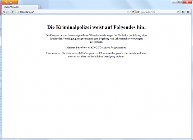 Drohung deutscher Behörden?