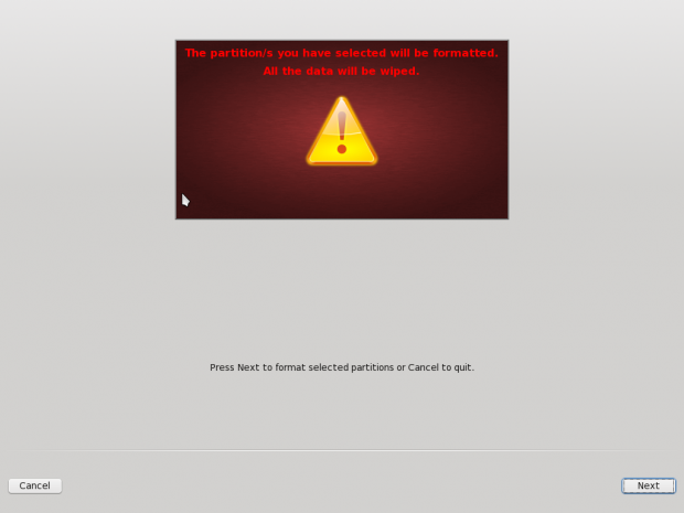 Wer nach dieser Fehlermeldung versehentlich eine Festplatte partitioniert, ist wirklich selbst schuld.