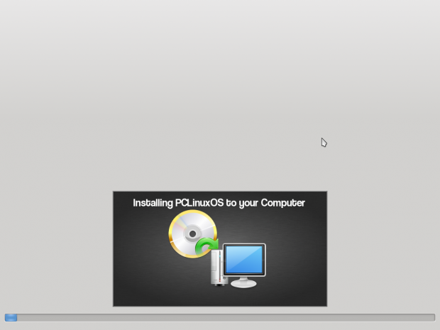 Die Installation der Software läuft ohne Diaschau.