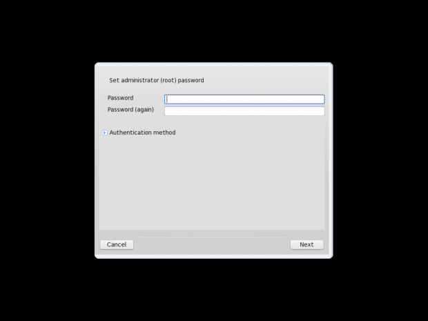 Setzen des Administratorpassworts...