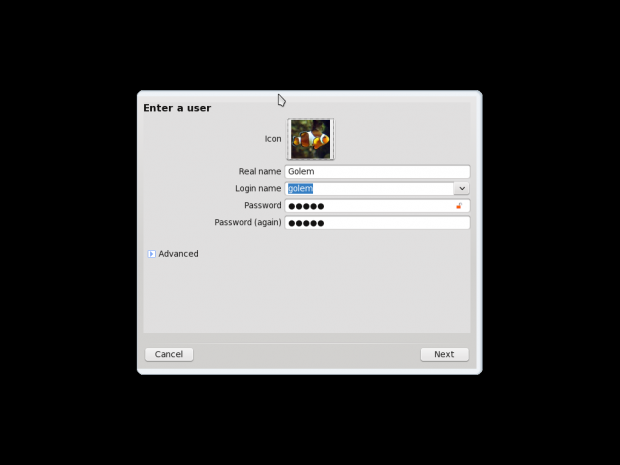 ...und das Anlegen des Benutzers sind einfach.