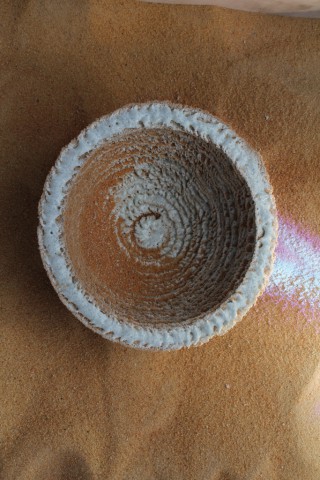 Obenauf-Sicht auf das erste gedruckte Objekt (Bild: Amos Field Reid) <br>