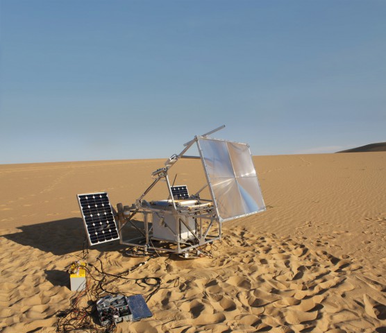 Solar Sinter in der ägyptischen Wüste in der Nähe von Siwa<br>