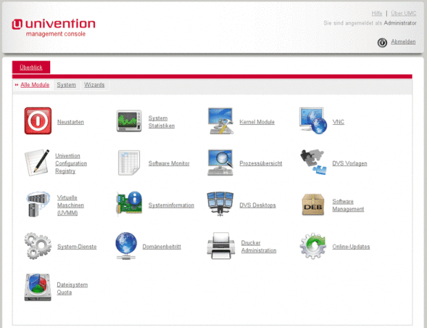 DVS in der Verwaltungsübersicht der UMC