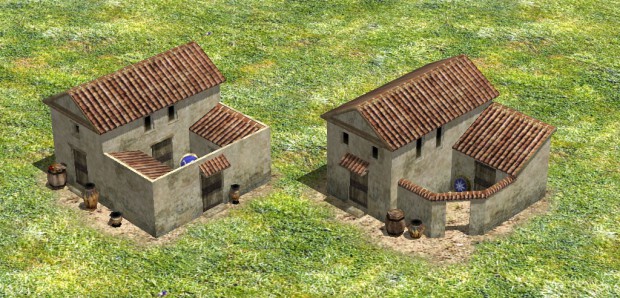 Neue Häuser der Fraktion der Griechen (Bild: Wildfire Games - CC-BY-SA 3.0)