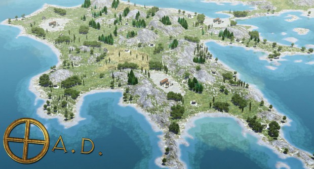 Die neue Karte in Form des südlichen Griechenlands mit dem Peloponnes (Bild: Wildfire Games - CC-BY-SA 3.0)