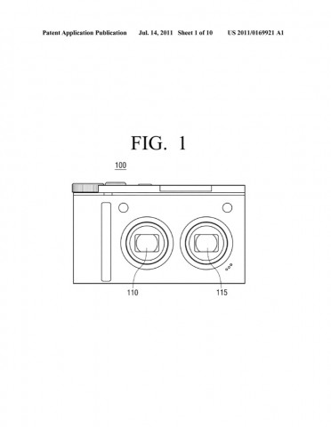 Samsung-Patentantrag 20110169921 - doppeläugige Kamera (Bild: US-Patent- und Markenamt)