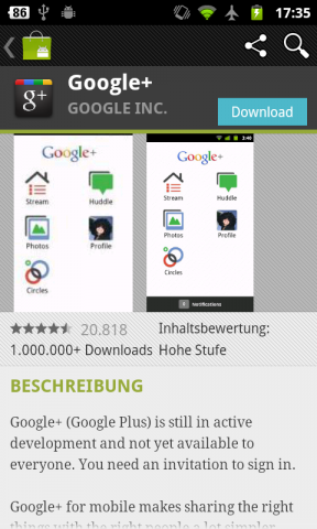 Android Market 3.0.26 - Anwendungsdetails