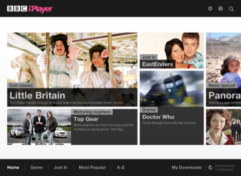 Globale Version der BBC iPlayer App.